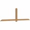 Ekena Millwork Eugene Timber Gable Bracket, Western Red Cedar, 108"W x 31 1/2"H x 3 1/2"D x 3 1/2"F, 7/12 Pitch GBW108X31X0404EUG00SWR - alternate 4